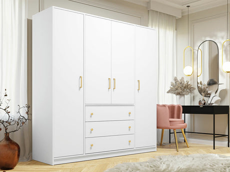 Gardróbszekrény Szafa RETRO D4 Biały (Fehér)