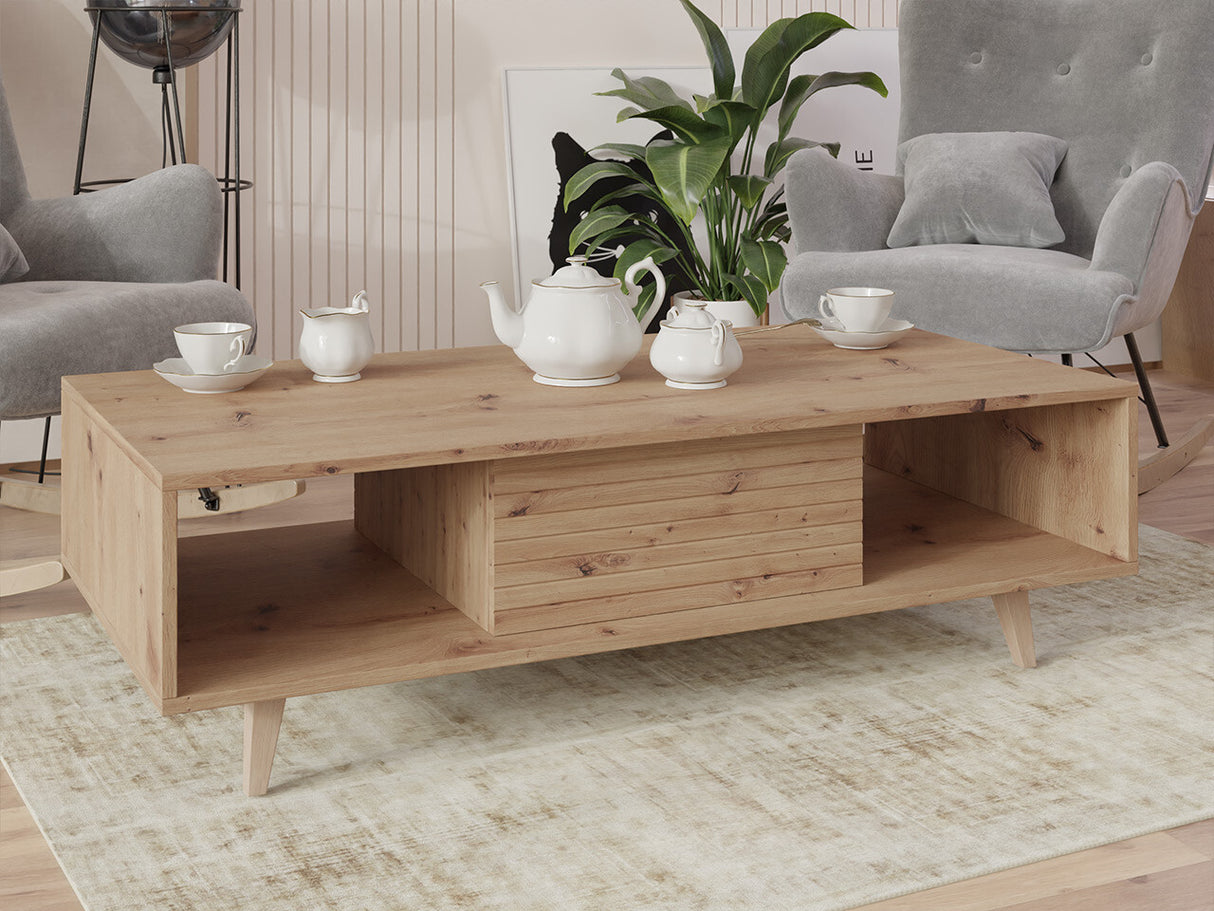 Dohányzóasztal Stolik kawowy FERIDO 1SZ Dąb Artisan 5903211293313