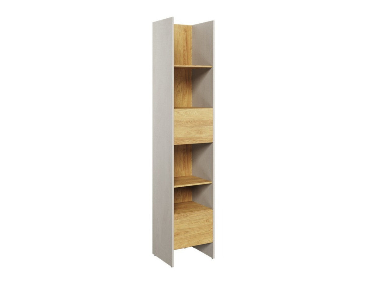 Könyvespolc TEEN FLEX TF-02 TF2SFH - regał 45 1d1s - silk flou/hikora naturalna