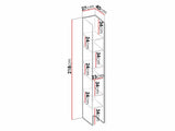 Könyvespolc TEEN FLEX TF-03 TF3SFH - regał 27 - silk flou/hikora naturalna