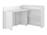 Sarok íróasztal WORK CONCEPT CW-01, Szín: Fehér, Változatok: Balos