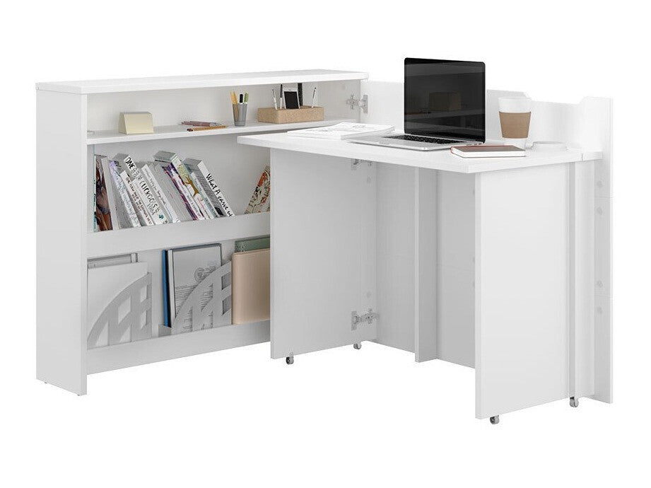 Sarok íróasztal WORK CONCEPT CW-01, Szín: Fehér, Változatok: Jobbos