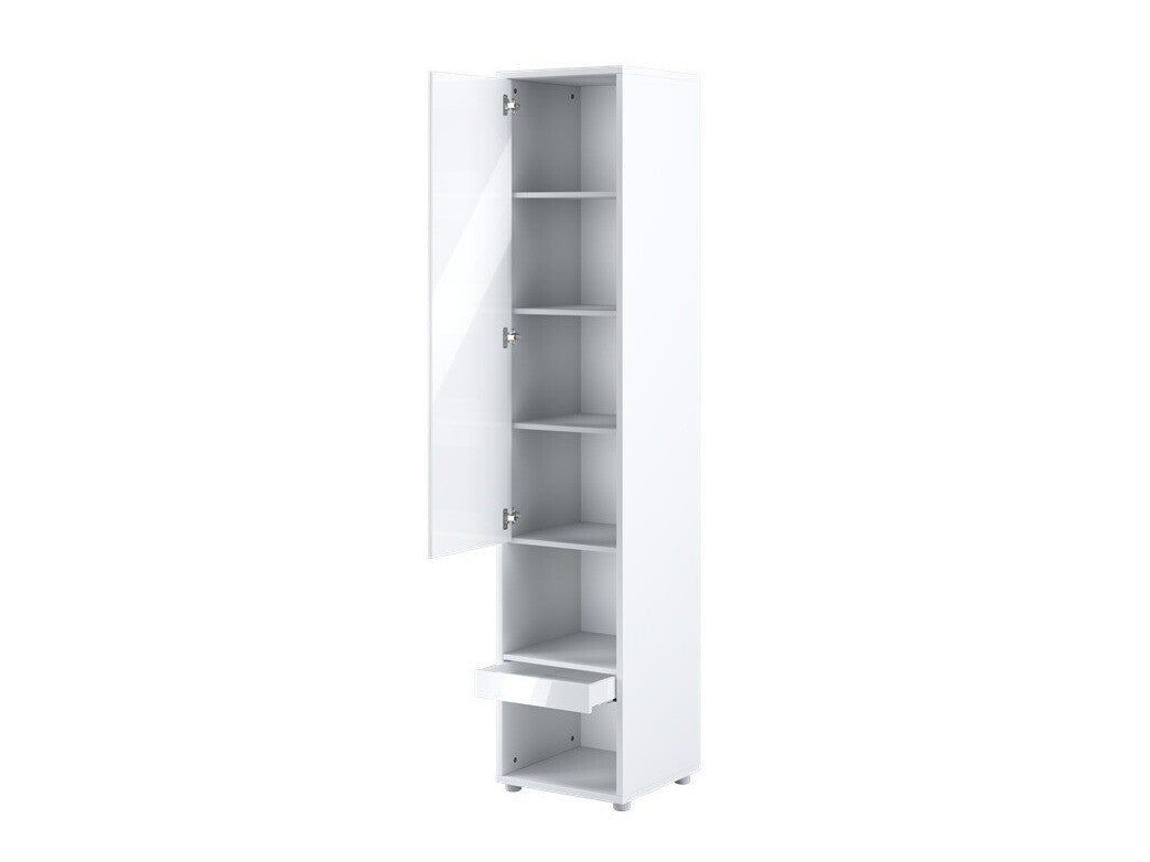 Könyvespolc CONCEPT PRO CP-07, Szín: Fehér + Fényes fehér