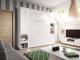 Könyvespolc CONCEPT PRO CP-08, Szín: Fehér + Fényes fehér