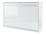 Szekrényágy CONCEPT PRO CP-05 I, Szín: Fehér + Fényes fehér, Alvó felület mérete: 120 x 200 cm