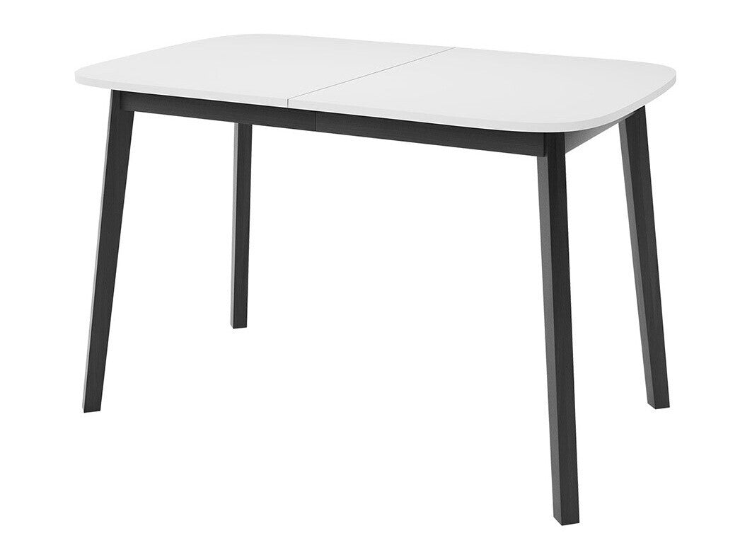 Asztal Stół DEIMOS S 130x80, Szín: Fehér + Fekete