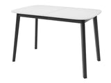 Asztal Stół DEIMOS S 130x80, Szín: Fehér + Fekete