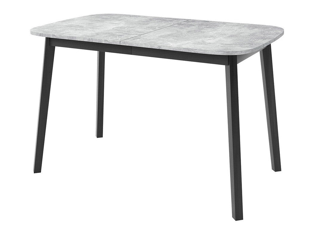 Asztal Stół DEIMOS S 130x80, Szín: Szürke márvány + Fekete