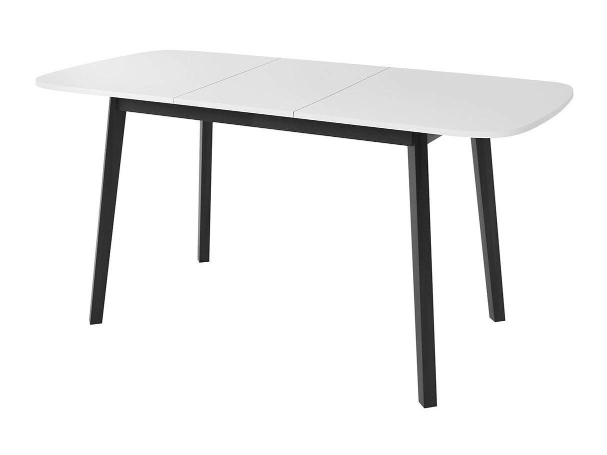 Asztal Stół DEIMOS S 130x80, Szín: Fehér + Fekete