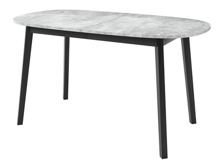 Asztal Stół KLEBO S 150x80, Szín: Szürke márvány + Fekete