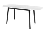 Asztal Stół KLEBO S 150x80, Szín: Szürke márvány + Fekete