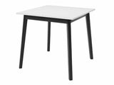 Étkezőgarnitúra Zestaw ARIEL S + 4 x LUKE, Fa színe: Fehér + Fekete, Kárpit: Amor Velvet 4311