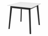 Étkezőgarnitúra Zestaw ARIEL S + 4 x LUKE, Fa színe: Fehér + Fekete, Kárpit: Amor Velvet 4318