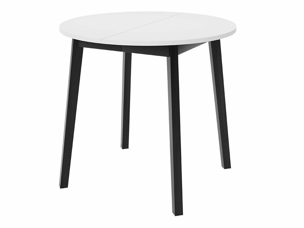 Étkezőgarnitúra Zestaw DIONE S + 4 x LUKE, Fa színe: Fehér + Fekete, Kárpit: Amor Velvet 4302
