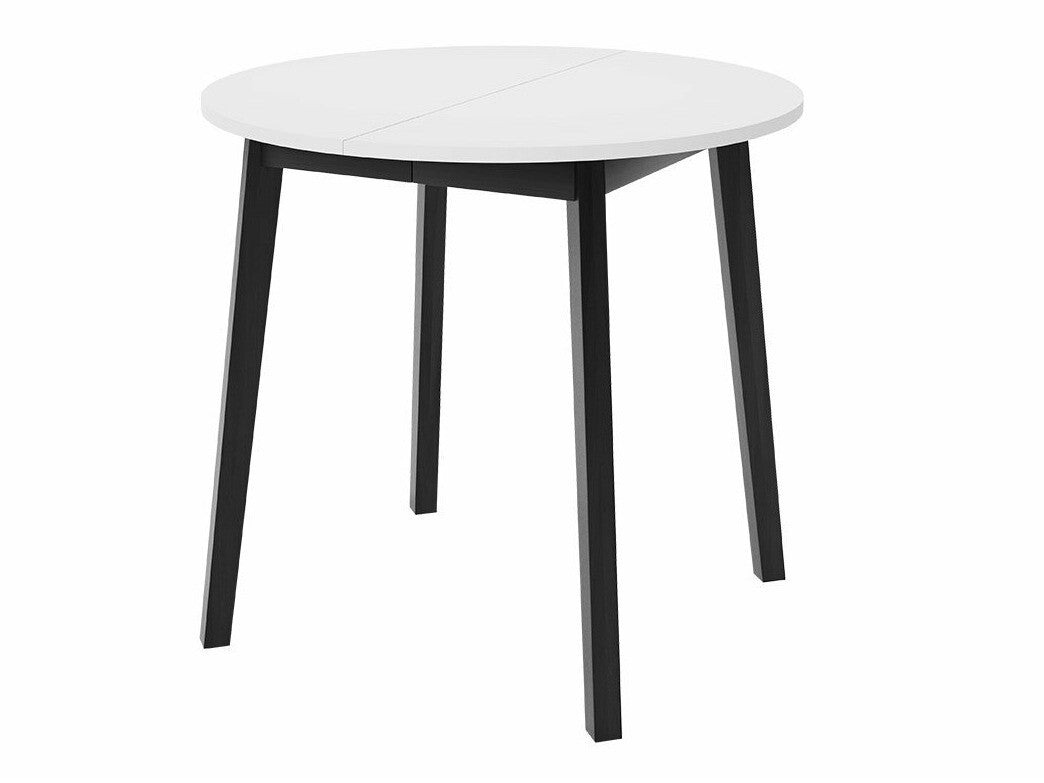 Étkezőgarnitúra Zestaw DIONE S + 4 x LUKE, Fa színe: Fehér + Fekete, Kárpit: Amor Velvet 4321