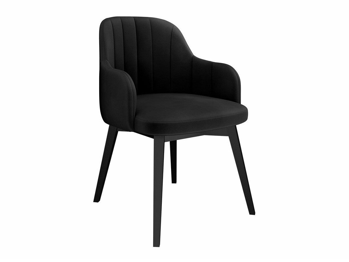 Étkezőgarnitúra Zestaw 05 4xS105 ORION FI 120, Asztal színe: Fekete, Szék színe: Fekete + Magic Velvet 2219