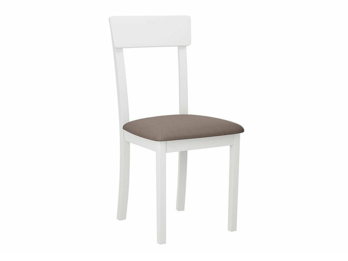 Étkezőgarnitúra Zestaw 19 (OSLO 8 + HUGO 1_NEW), Kárpit: Hygge 20, Fa színe: Fehér