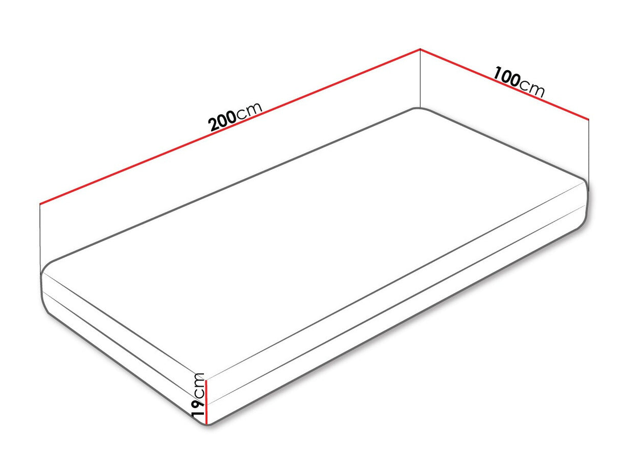 Matrac Nevada 33 (Nemmad), Méretek: 100 x 200 cm