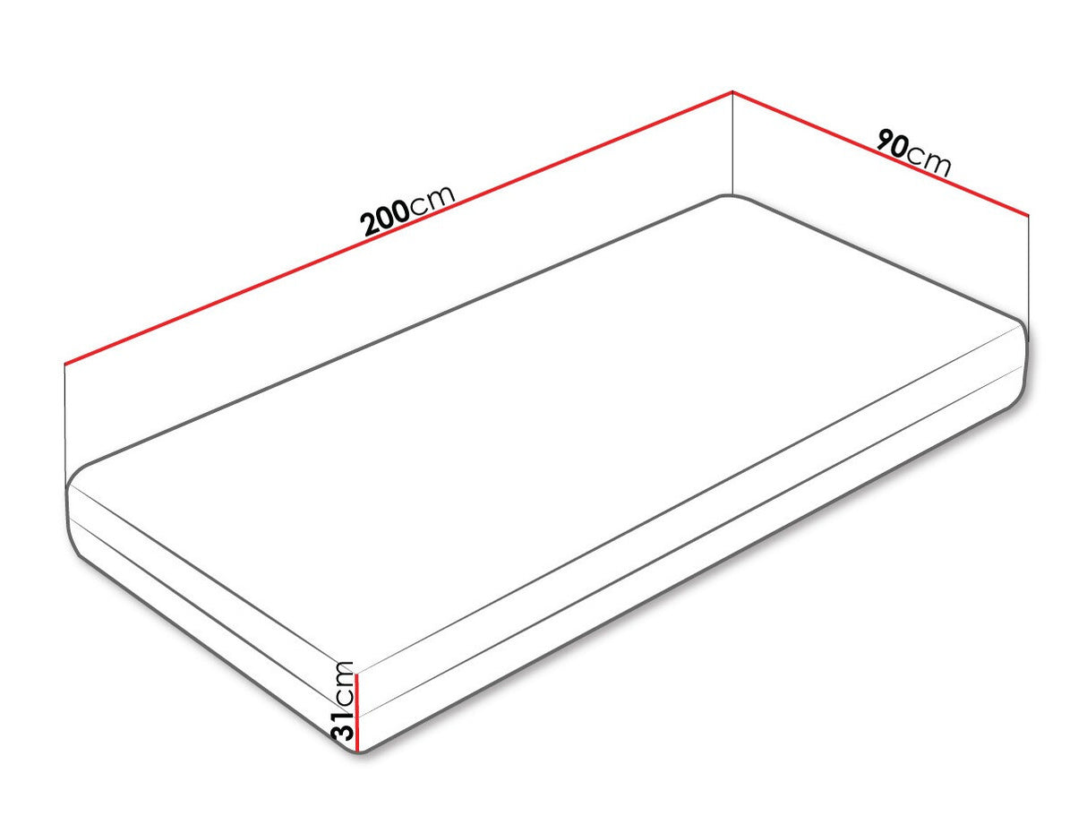 Matrac Superking (Miracle), Méretek: 90 x 200 cm