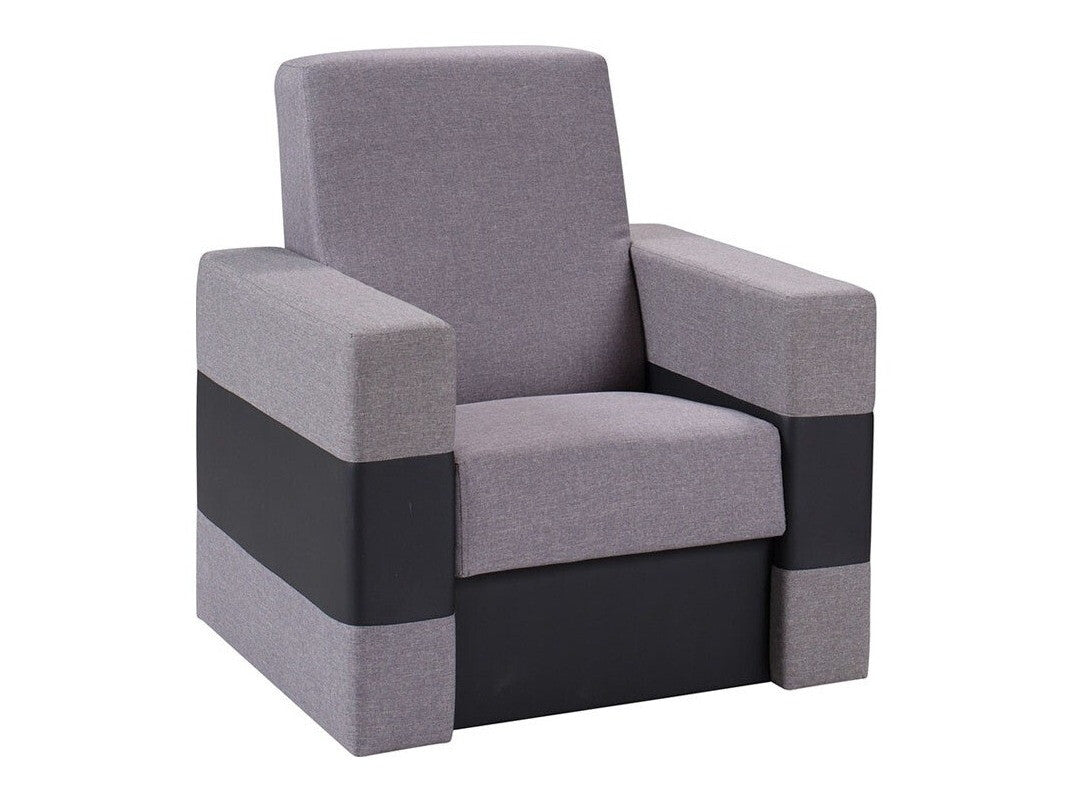 Fotel Kwadrat Lux ( Perfect), Szín: Öko bőr Soft 011 + Lux 05