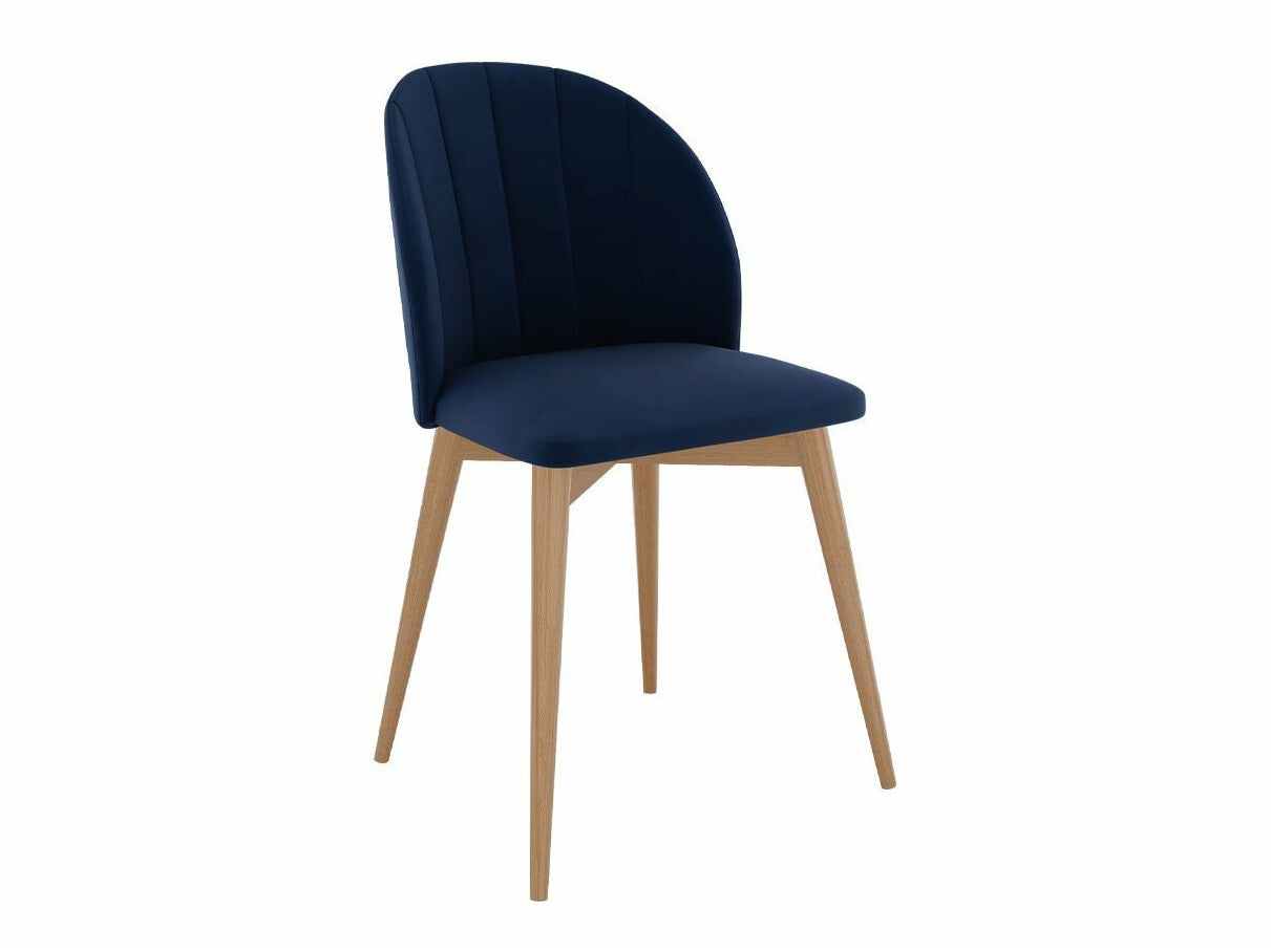 Étkezőgarnitúra Zestaw 04 4xS100 SKANDI FI, Szék színe: Barna + Magic Velvet 2216, Asztal színe: Fekete