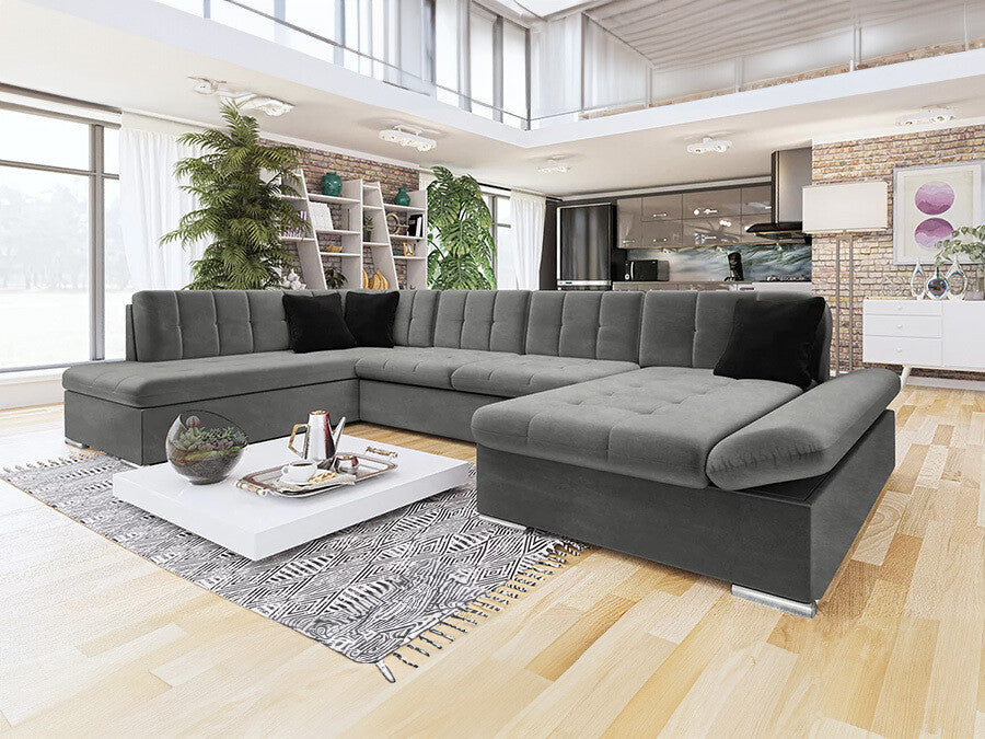 Sarokkanapé Bergen (Genero), Szín: Magic Velvet 2217 + Magic Velvet 2219, Változatok: Jobbos