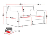 Kanapéágy Viva Loft III (Clivia Loft III), Szín: Mono 232