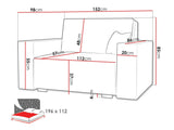 Kanapéágy Kanapa Viva Duo II (Clivia), Szín: Neve 16