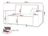 Kanapéágy Kanapa Viva Duo III (Clivia), Szín: Neve 16
