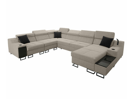 Sarokkanapé Narożnik ALICANTE VIII, Szín: Uttario Velvet 2979 + Uttario Velvet 2980, Változatok: Jobbos