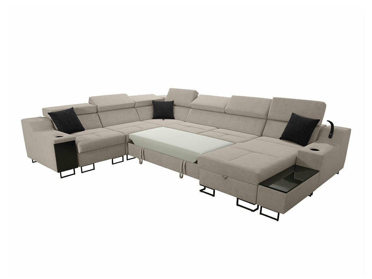 Sarokkanapé Narożnik ALICANTE VIII, Szín: Uttario Velvet 2979 + Uttario Velvet 2980, Változatok: Jobbos