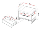 Pad Kufer LANDRO LR-04 Hikora/Biały mat/Czarny mat + Samoa 11