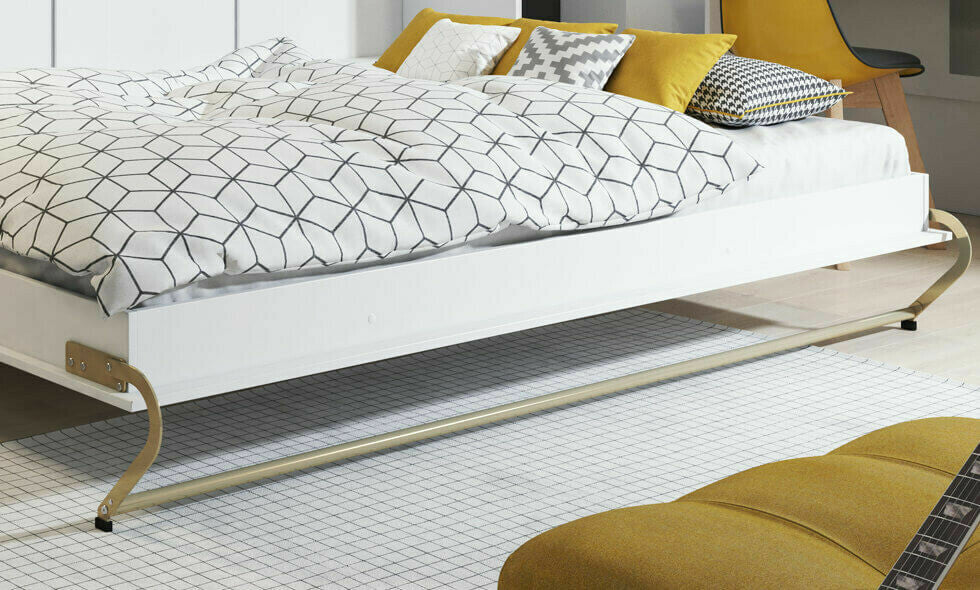 Szekrényágy CONCEPT PRO CP-06 I, Szín: Fehér, Alvó felület mérete: 90 x 200 cm