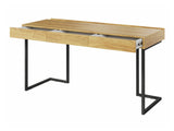 Íróasztal TEEN FLEX TF-04+TF-15 - biurko 150 3s wolnemstojące - hikora naturalna/raw acél