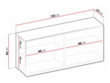 Fali szekrény TEEN FLEX TF-12 TF12H - hanging szekrény 1d - natural hickory