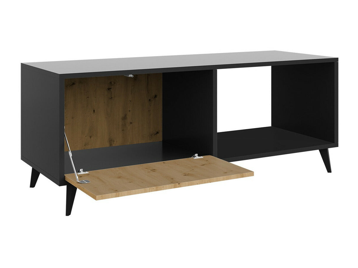 Dohányzóasztal Stolik kawowy 1K OVESSI Czarny/Dąb Artisan 5903211281303