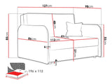 Kanapéágy Viva Loft II, Szín: Mono 232