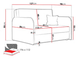 Kanapéágy Viva Loft II, Szín: Mono 241