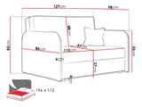 Kanapéágy Viva Loft II, Szín: Mono 246
