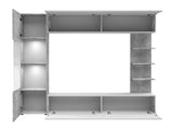 Nappali szett LAZANDO, Led világítás: Nem, Szín: Fehér + Beton