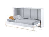 Szekrényágy CONCEPT PRO CP-06 I, Szín: Fehér + Fényes fehér, Alvó felület mérete: 90 x 200 cm