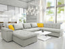 Sarokkanapé Niko (Tony) Toptextil, Szín: Venus Velvet 2921 + Venus Velvet 2916, Változatok: Balos
