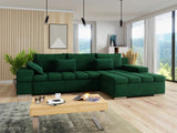 Sarokkanapé Bangkok (Kanton) Toptextil, Szín: Uttario Velvet 2951 + Venus Velvet 2941 P137, Változatok: Jobbos