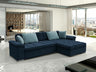 Sarokkanapé Diana (Dinem) Toptextil, Szín: Otusso 22 + Velvetto 06, Változatok: Jobbos