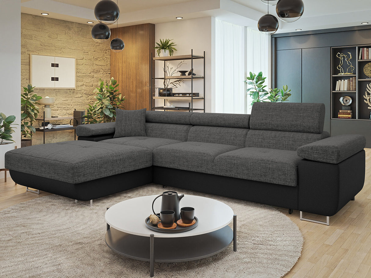 Sarokkanapé Narożnik TOREZIO MINI, Szín: Soft 011 + Lux 06, Változatok: Balos