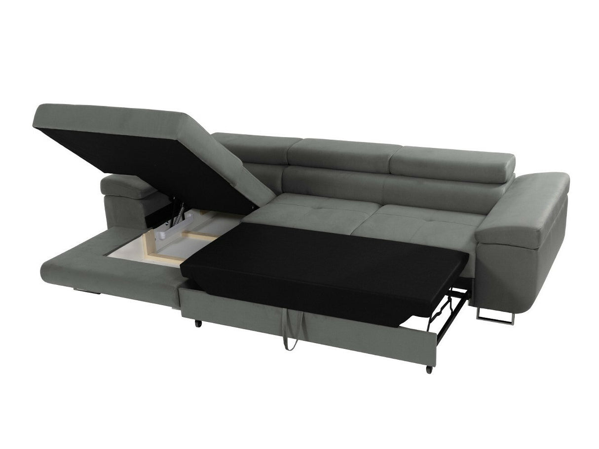 Sarokkanapé Narożnik TOREZIO MINI, Szín: Soft 017 + Lux 05, Változatok: Balos