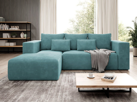 Sarokkanapé Narożnik STRIPES (Zozolia Cord), Szín: Poso 26, Változatok: Balos