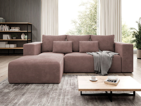 Sarokkanapé Narożnik STRIPES (Zozolia Cord), Szín: Poso 27, Változatok: Balos