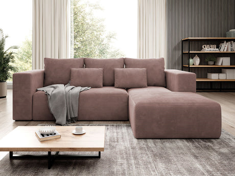 Sarokkanapé Narożnik STRIPES (Zozolia Cord), Szín: Poso 27, Változatok: Jobbos