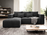Sarokkanapé Narożnik STRIPES (Zozolia Cord), Szín: Poso 34, Változatok: Balos